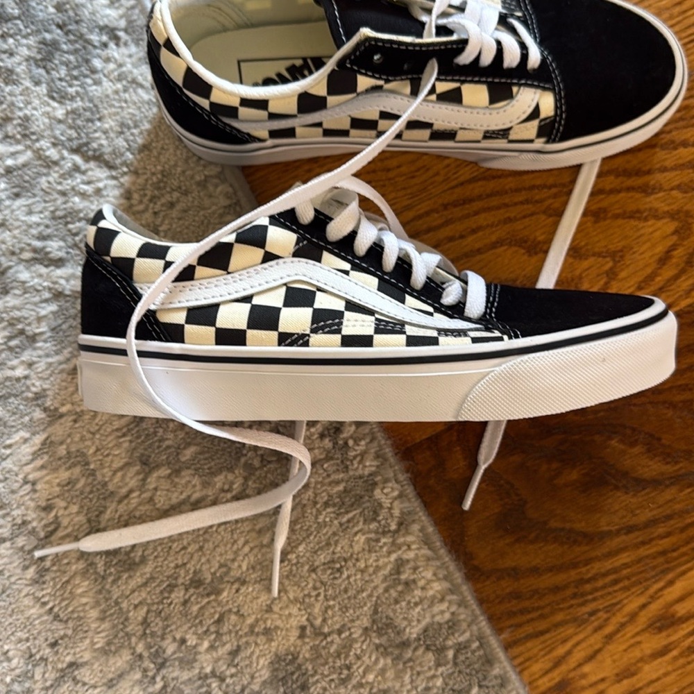 New Vans Old Skool Checkered black & white